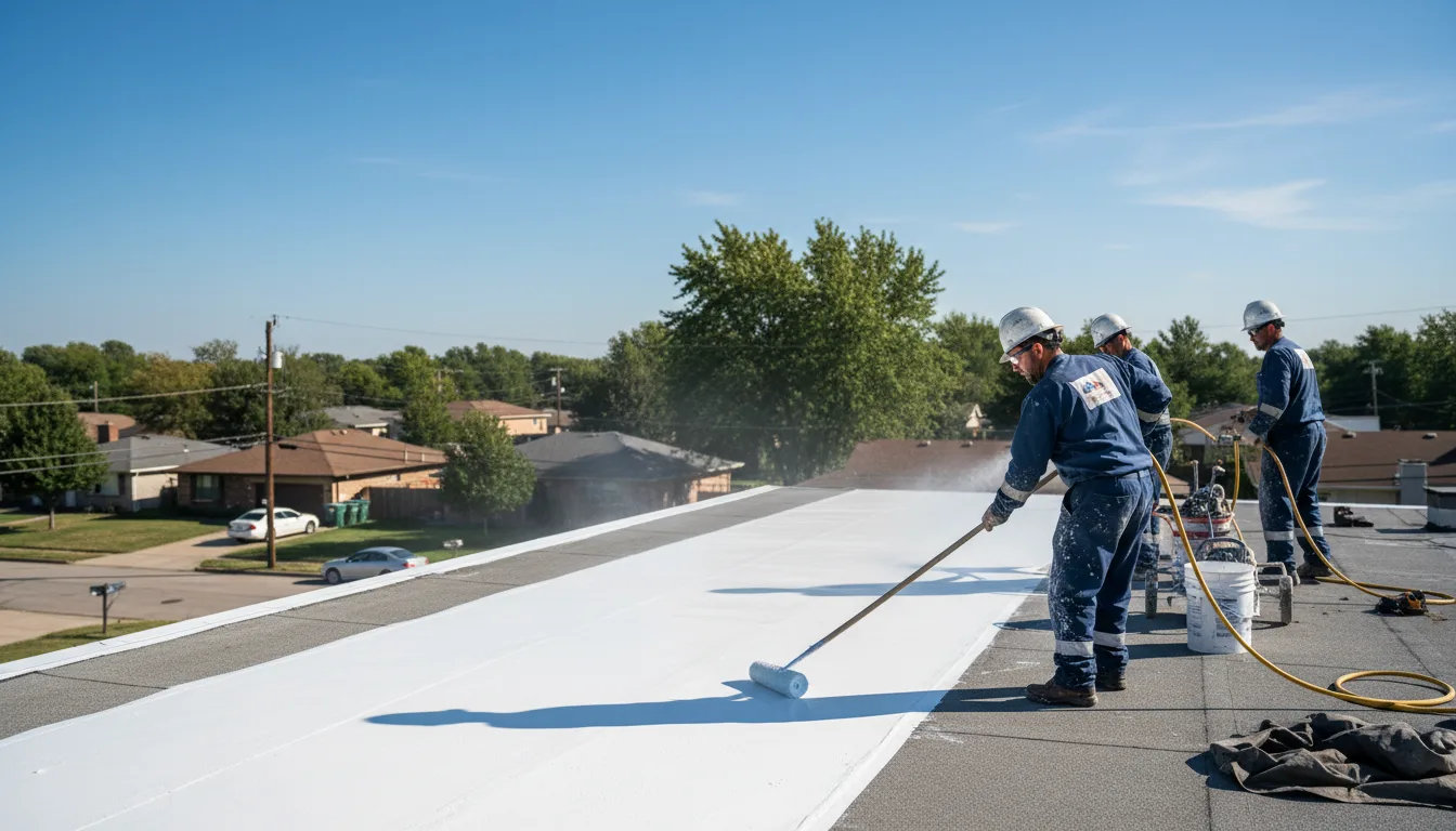 Commercial roof coating in Hunker, PA near me